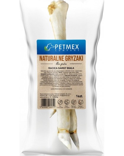 PETMEX Roe deer's hoof white - dog treat - 300g