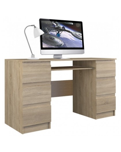 Topeshop KUBA SONOMA computer desk Oak colour