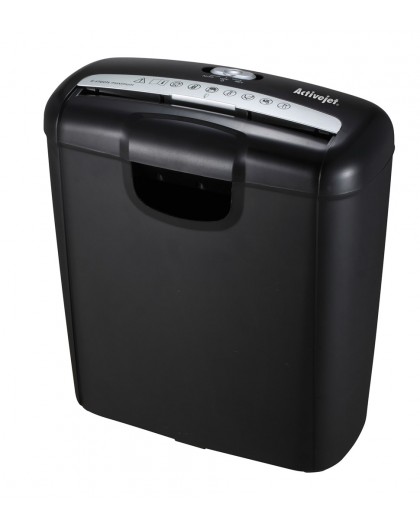 Activejet ASH-0601S shredder, P-2, 10 l, 6 mm shreds, 6 sheets, black.