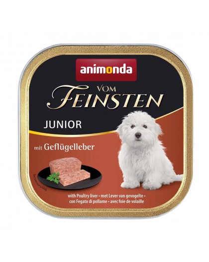 ANIMONDA Vom Feinsten Junior Poultry Liver - wet dog food - 150g