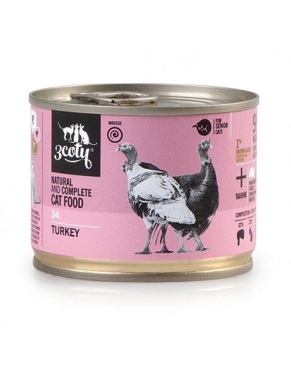 3COTY 34. Turkey Senior - wet cat food - 180g