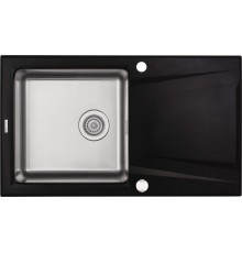 1-bowl granite-steel sink with drainer