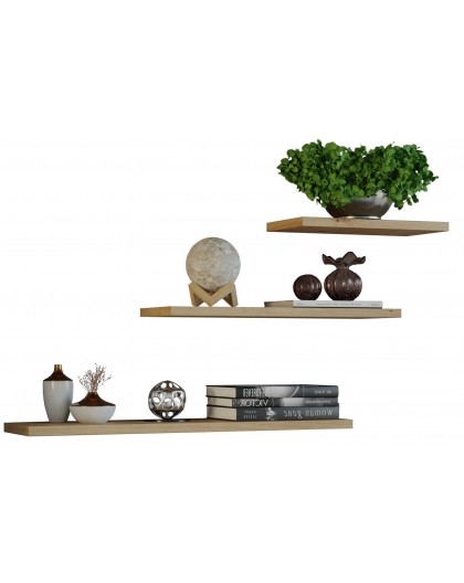 Topeshop TOBI 3P ARTISAN shelve Floating shelf Wall mounted Particle board Oak, Wood