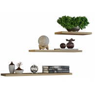 Topeshop TOBI 3P ARTISAN shelve Floating shelf Wall mounted Particle board Oak, Wood