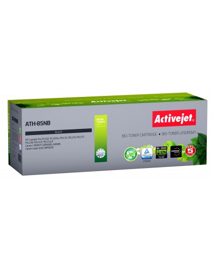 BIO Activejet ATH-85NB toner for HP, Canon printers, Replacement HP 85A CE285A, Canon CRG-725 Supreme 2000 pages black. ECO Tone