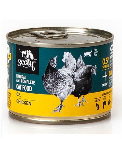3COTY 02. Chicken - wet cat food - 180g