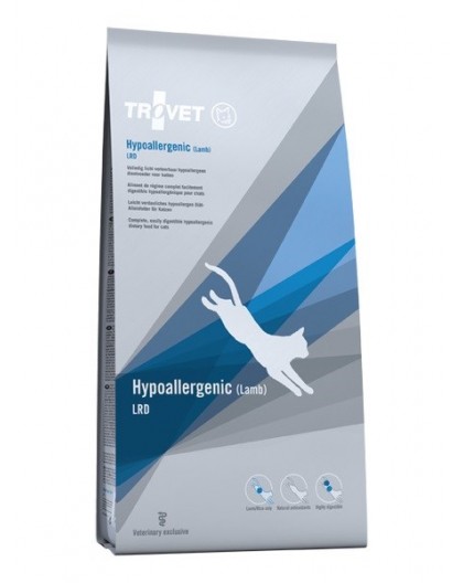 TROVET Hypoallergenic LRD with lamb - dry cat food - 3 kg