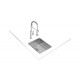 Teka BeLinea RS15 34.40 Undermount sink Rectangular Stainless steel
