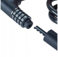 Bicycle cable with combination lock and key - YCC0/12/100/2 Black