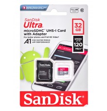 Карточка памяти Sandisk SDSQUAR-032G-GN6MN 32 ГБ MicroSDHC Класс 10 UHS-I