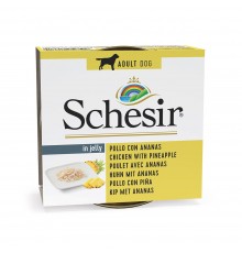 SCHESIR Chicken with pineapple in jelly - wet dog food - 150g