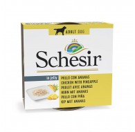 SCHESIR Chicken with pineapple in jelly - wet dog food - 150g