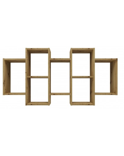 Hanging bookcase Bilbao 7.0 Wall mounted shelves Oak Artisan