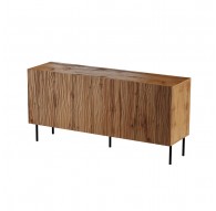 JUNGLE chest of drawers 152x40.5x74.5 oak wotan + black legs
