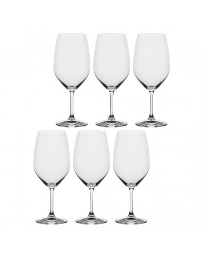 LA PORCELLANA BIANCA NOVELLO Set of 6 Bordeaux wine glasses 620 ml
