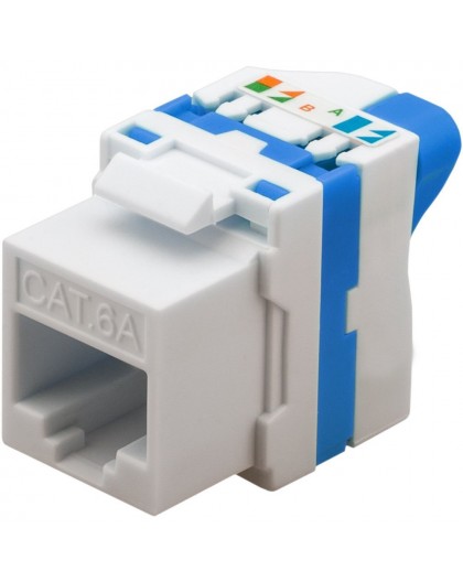 Techly CAT 6a KeyStone RJ45 Jack UTP unshielded Tooless IWP-MD C6A/UROTT