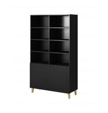 PAFOS bookcase 100x40x176.5 cm matte black