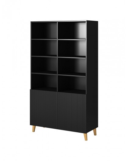PAFOS bookcase 100x40x176.5 cm matte black