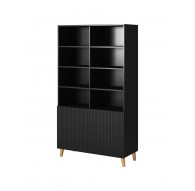 PAFOS bookcase 100x40x176.5 cm matte black