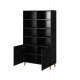 PAFOS bookcase 100x40x176.5 cm matte black