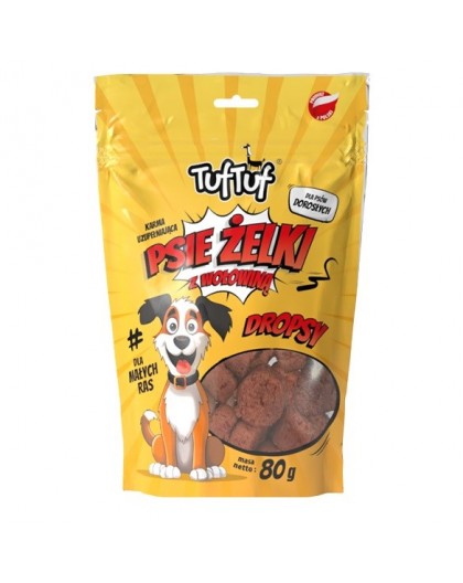 TUF TUF Dog gummies - beef drops - dog treat - 80g
