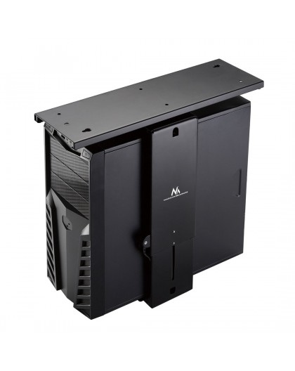 Maclean MC-885 B Under Desk Computer Holder Black Adjustable Max. 10kg.