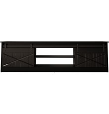 RTV GRANERO 200x56.7x35 black/black gloss cabinet