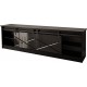 RTV GRANERO 200x56.7x35 black/black gloss cabinet