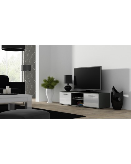 Cama TV stand SOHO 140 grey/white gloss