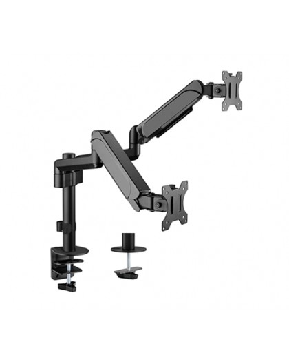 Gembird MA-DA2P-01 Adjustable desk 2-display mounting arm, 17”-32”, up to 9 kg
