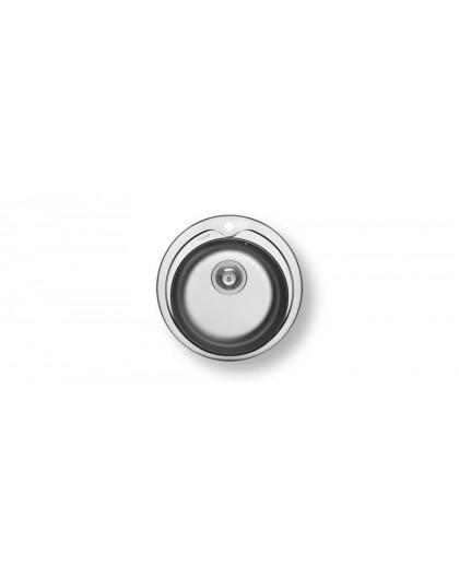 PYRAMIS 100053801 kitchen sink Flush-mounted sink Circle Stainless steel