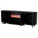 Cama Volare chest of drawers 200 x 39 x 75 cm black + fireplace