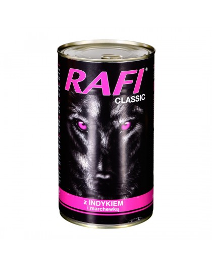 Dolina Noteci Rafi Classic with turkey and carrots - wet dog food - 1240g