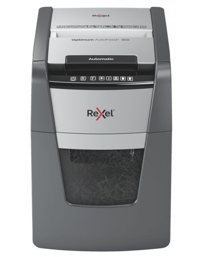 Rexel AutoFeed+ 90X paper shredder Cross shredding 55 dB Black, Grey