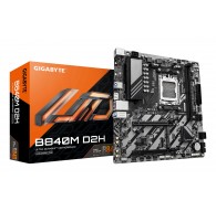 GIGABYTE B840M D2H Motherboard - AMD Ryzen 9000 CPUs, 5+2+2 Phases VRM, up to 7600MHz DDR5, 1xPCIe 4.0 + 1xPCIe 3.0 M.2, 2.5GbE 