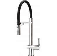 Kitchen faucet with filter and flexible spout
