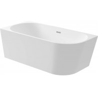 Acrylic corner/freestanding left bathtub - 140 cm