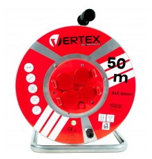 VERTEX PB50METAL Extension cable 50 m 3x2,5 mm 3000 W IP44 Black