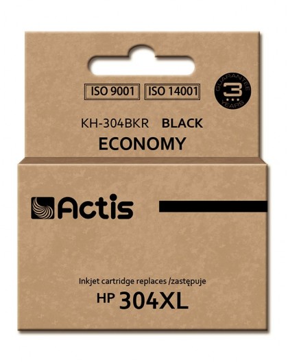 Actis KH-304BKR ink (replacement for HP 304XL N9K08AE Premium 20 ml black)