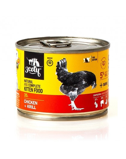 3COTY 35. Chicken and krill (kitten) - wet cat food - 180g