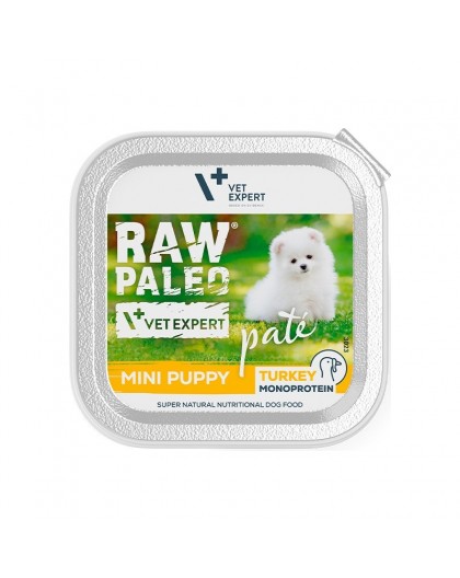 RAW PALEO Pate Mini Puppy Turkey - wet food for puppies - 150 g