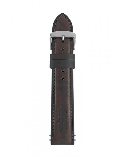 Zeppelin leather strap brown, 22 mm