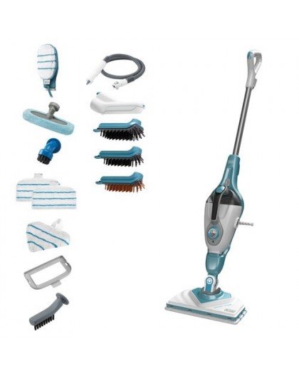 Black & Decker BHSM1610DSM Portable steam cleaner 0.5 L 1600 W Aqua colour, White