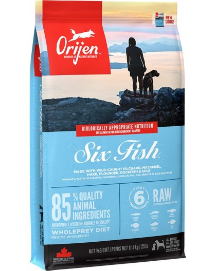 ORIJEN Six Fish - dry dog food - 11,4 kg