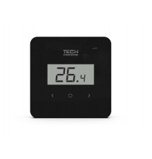 Wireless room thermostat black R-8B PLUS