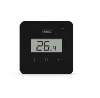 Wireless room thermostat black R-8B PLUS
