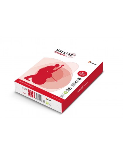 Paper copier office Maestro Standard Plus class B 94918A80 (A4 80g/m2 500 sheets paper white, matte)