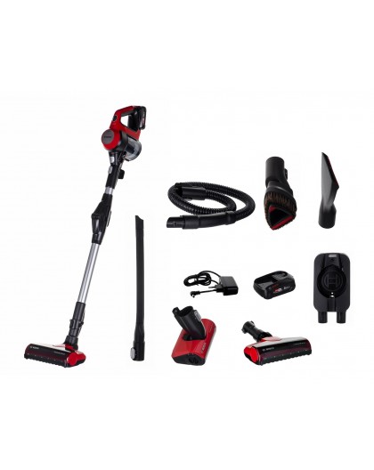 Bosch BBS711ANM stick vacuum/electric broom Bagless 0.3 L Black, Red, Stainless steel