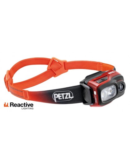 Petzl SWIFT RL Black, Orange, White Headband flashlight LED