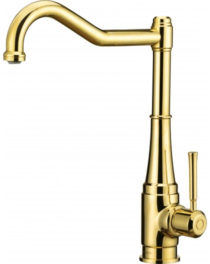 Kitchen faucet with rectangular spout